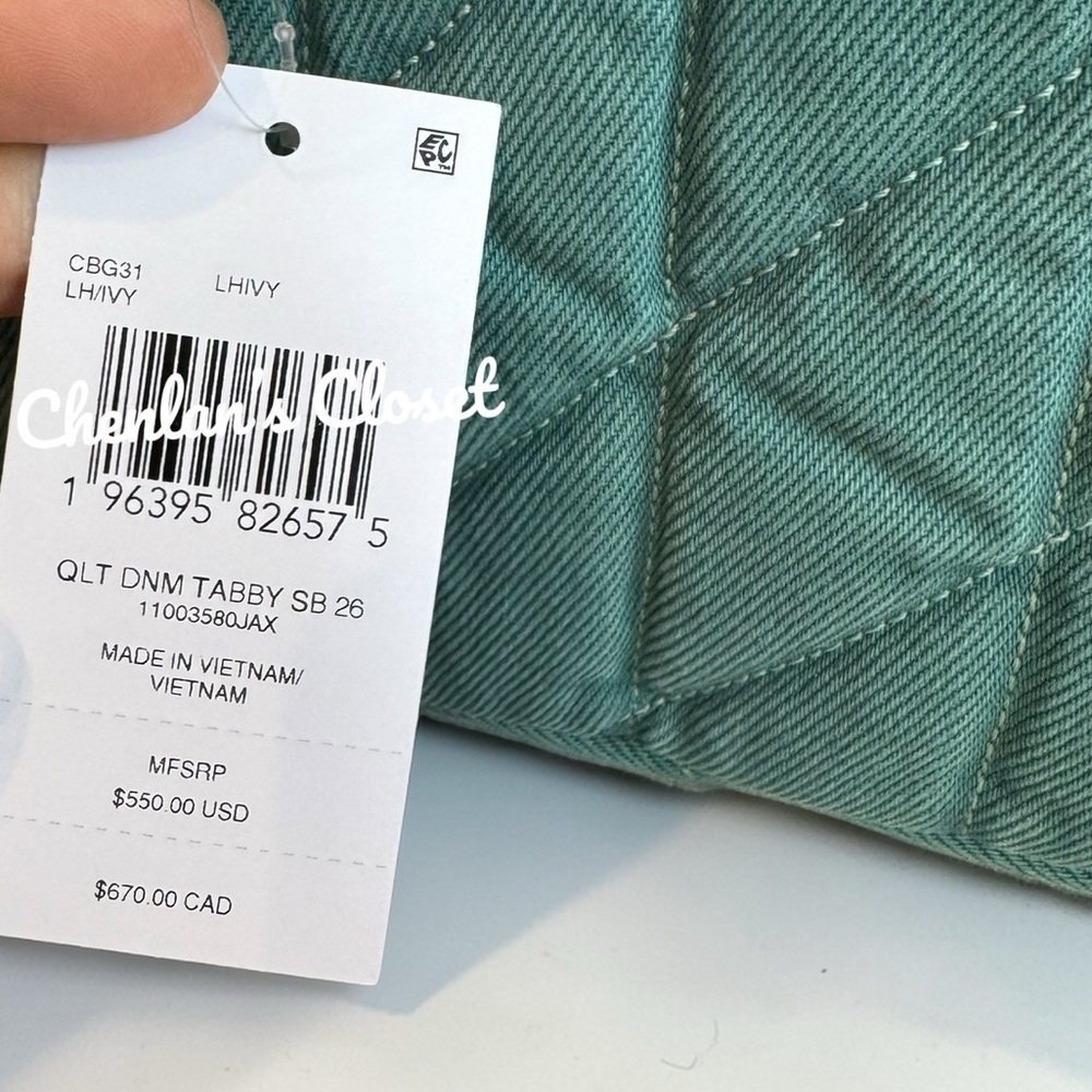 NWT Coach Denim Tabby Quilted 26 Convertible Shoulder Bag - Picture 12 of 16